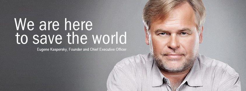 corporate banner save the world Eugene-Kaspersky